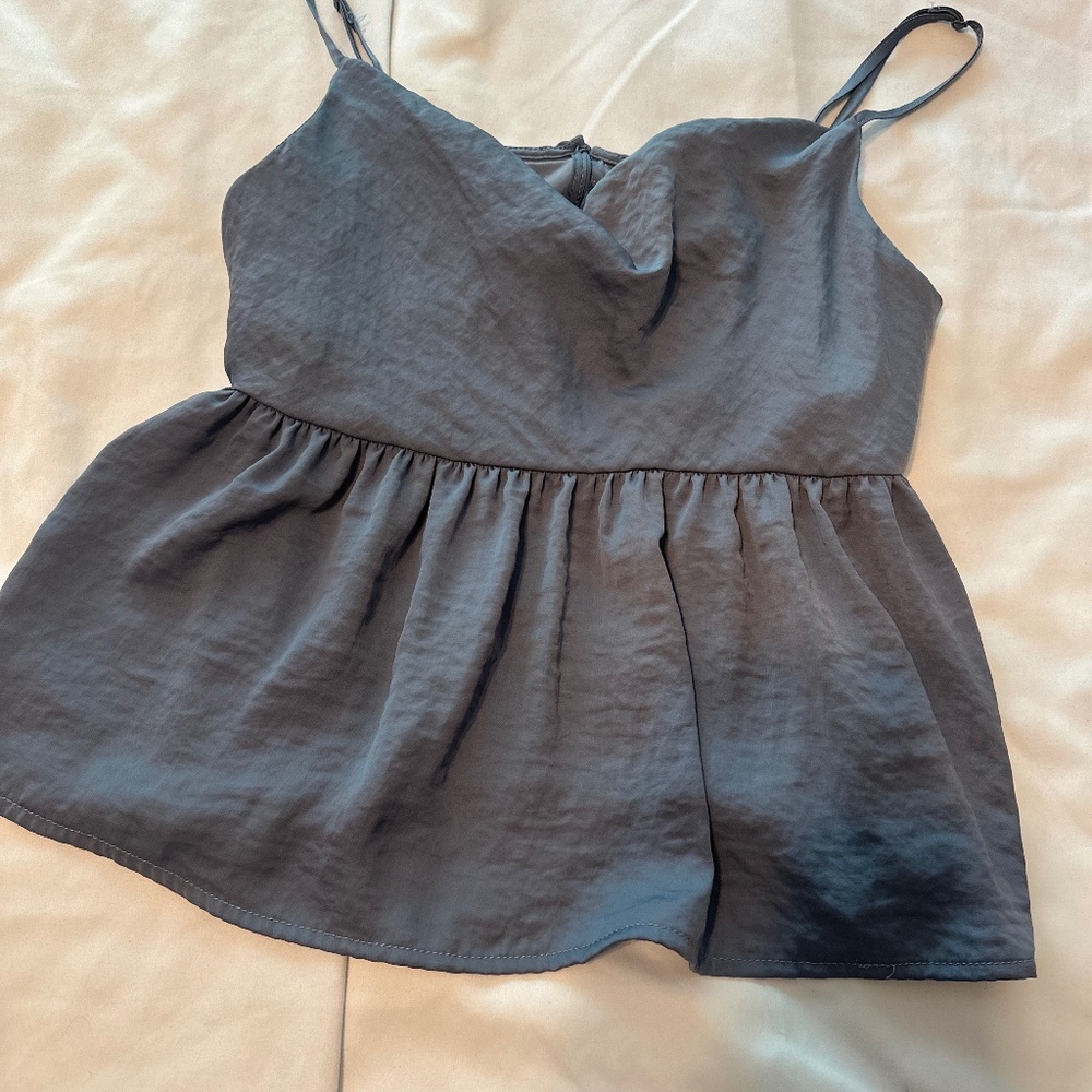 Babydoll blue top